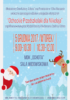 075m PLAKAT www Przegld Ochockie Przedszkolaki dla Mikoaja 2017