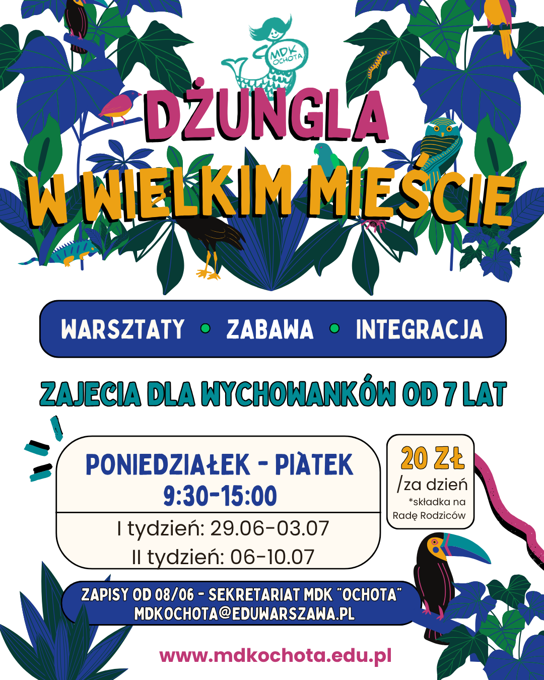 Dżungla w wielkim mieście - spędź z nami dwa tygodnie lata!
